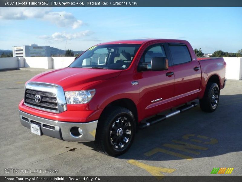 Radiant Red / Graphite Gray 2007 Toyota Tundra SR5 TRD CrewMax 4x4