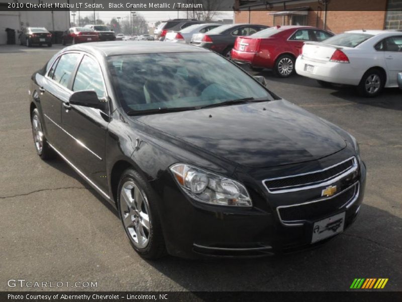 Black Granite Metallic / Titanium 2010 Chevrolet Malibu LT Sedan