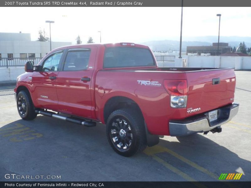 Radiant Red / Graphite Gray 2007 Toyota Tundra SR5 TRD CrewMax 4x4
