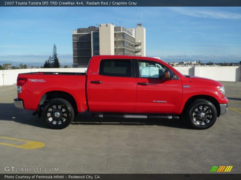 Radiant Red / Graphite Gray 2007 Toyota Tundra SR5 TRD CrewMax 4x4