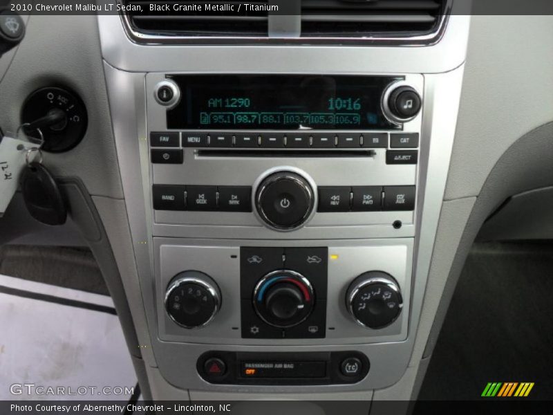 Black Granite Metallic / Titanium 2010 Chevrolet Malibu LT Sedan