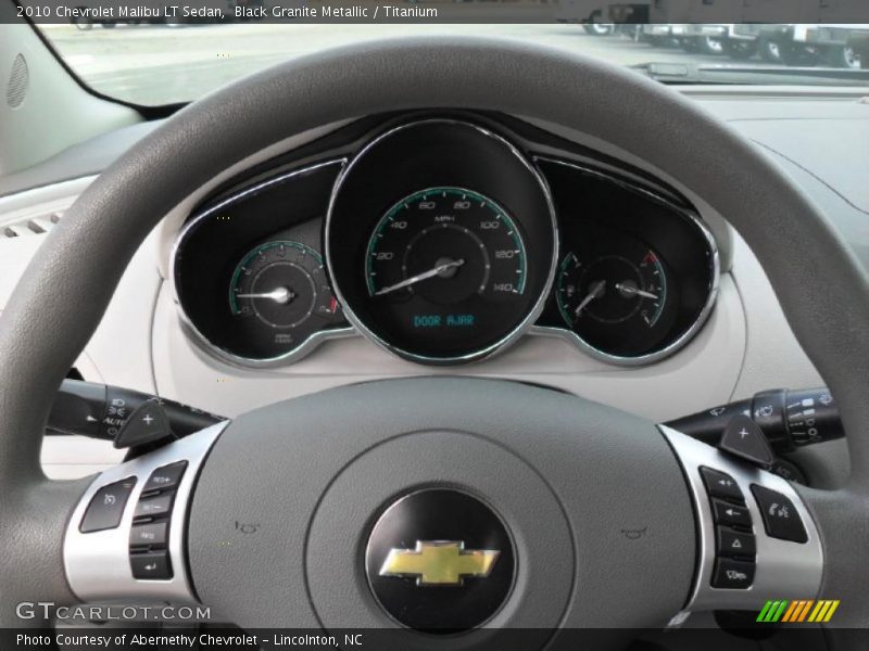 Black Granite Metallic / Titanium 2010 Chevrolet Malibu LT Sedan