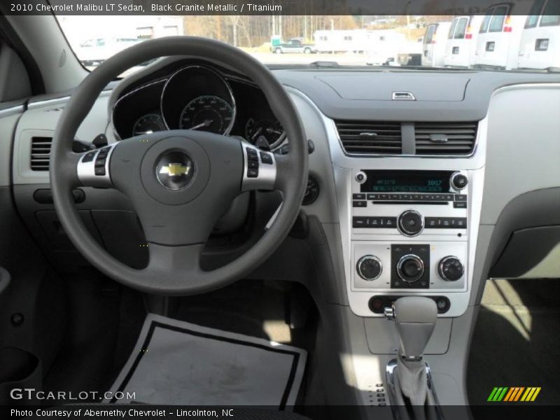 Black Granite Metallic / Titanium 2010 Chevrolet Malibu LT Sedan