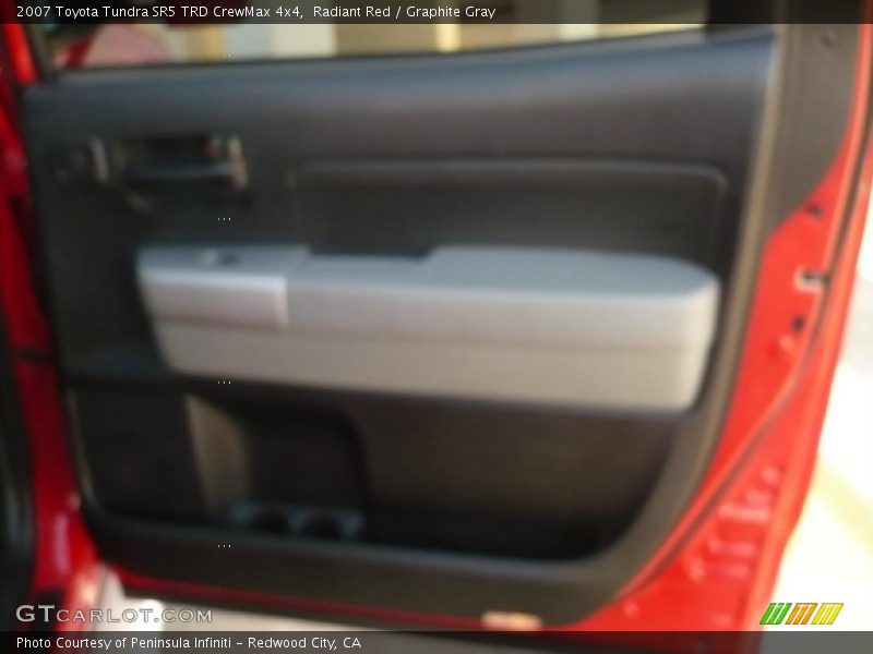 Radiant Red / Graphite Gray 2007 Toyota Tundra SR5 TRD CrewMax 4x4