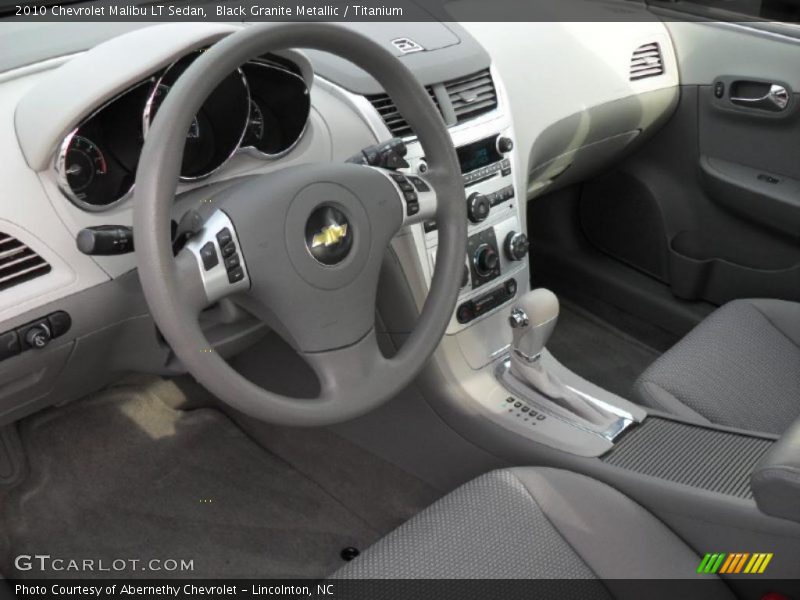 Black Granite Metallic / Titanium 2010 Chevrolet Malibu LT Sedan