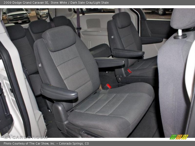 Stone White / Dark Slate Gray/Light Shale 2009 Dodge Grand Caravan SE