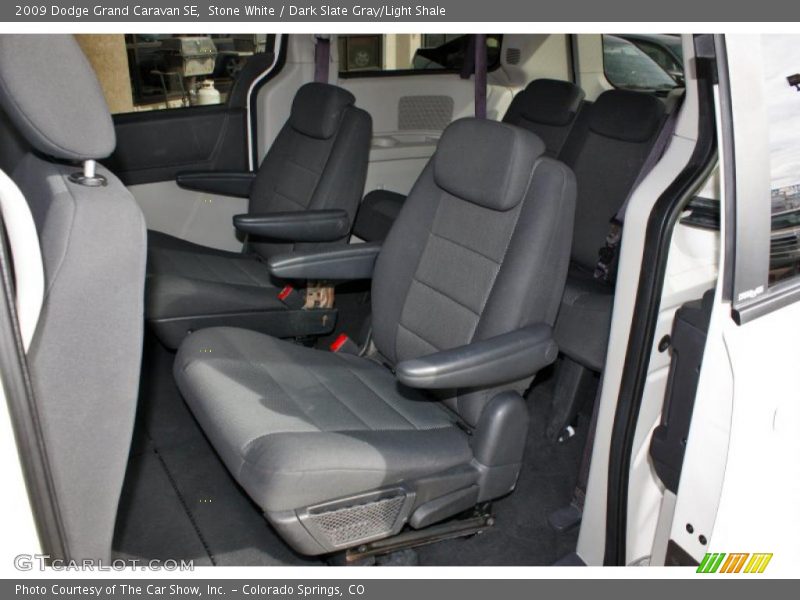 Stone White / Dark Slate Gray/Light Shale 2009 Dodge Grand Caravan SE