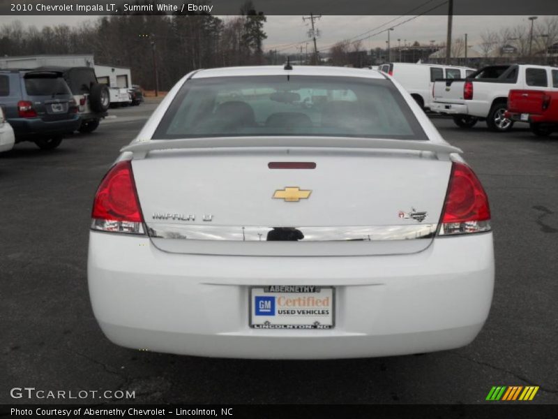 Summit White / Ebony 2010 Chevrolet Impala LT