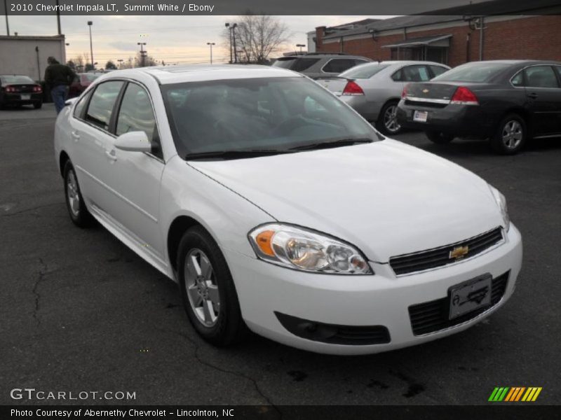 Summit White / Ebony 2010 Chevrolet Impala LT