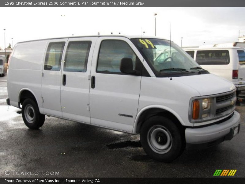 Summit White / Medium Gray 1999 Chevrolet Express 2500 Commercial Van