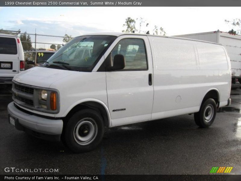Summit White / Medium Gray 1999 Chevrolet Express 2500 Commercial Van