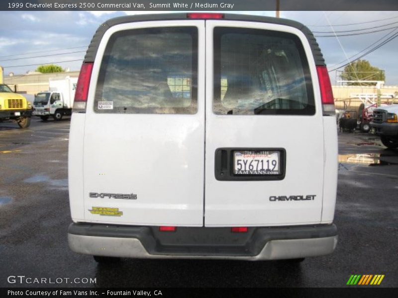 Summit White / Medium Gray 1999 Chevrolet Express 2500 Commercial Van