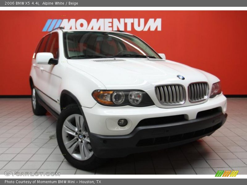 Alpine White / Beige 2006 BMW X5 4.4i