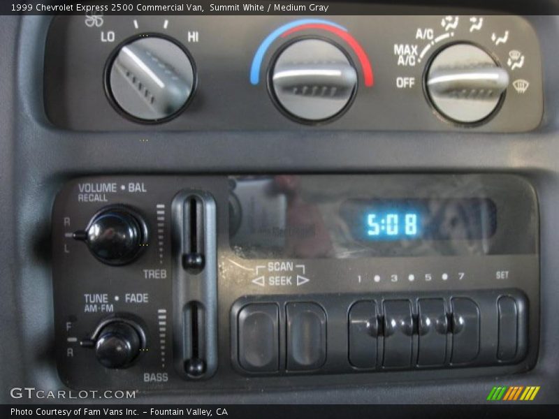 Summit White / Medium Gray 1999 Chevrolet Express 2500 Commercial Van
