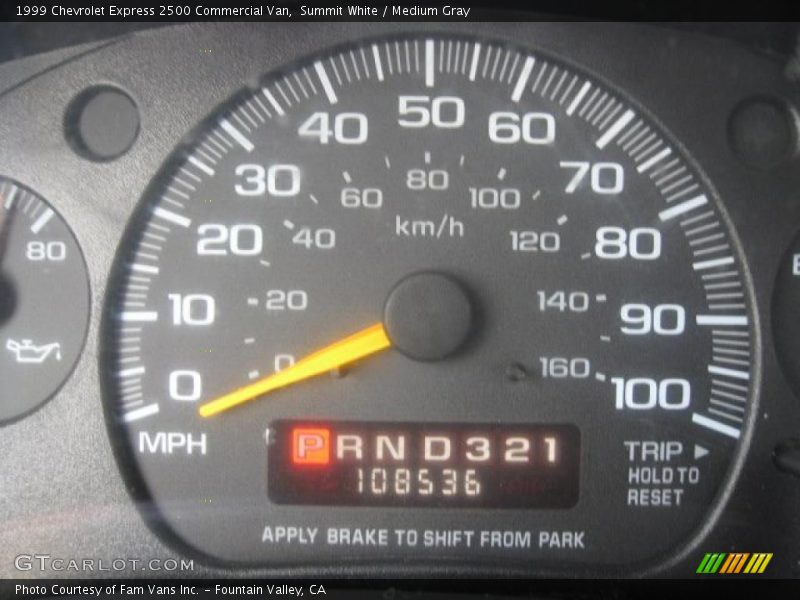 Summit White / Medium Gray 1999 Chevrolet Express 2500 Commercial Van