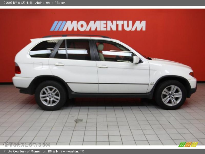 Alpine White / Beige 2006 BMW X5 4.4i
