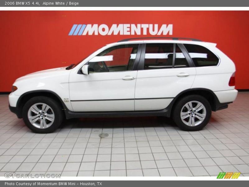 Alpine White / Beige 2006 BMW X5 4.4i