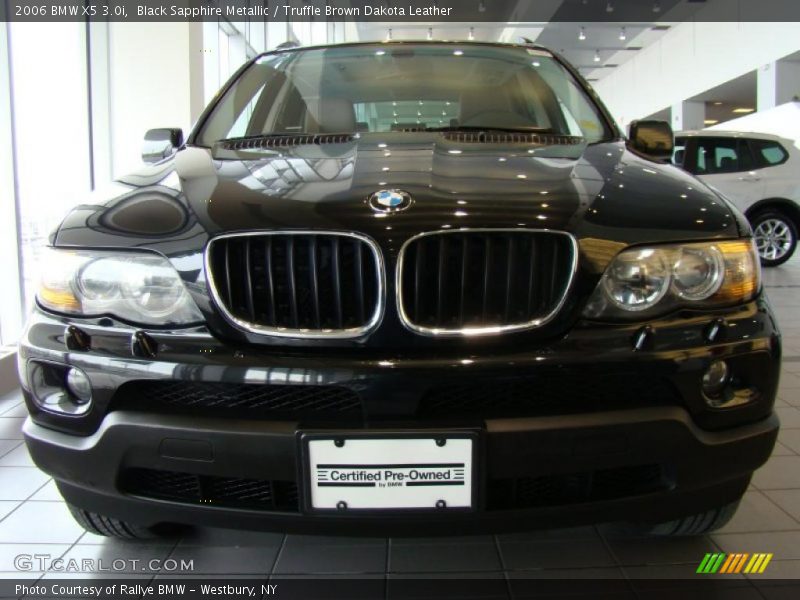 Black Sapphire Metallic / Truffle Brown Dakota Leather 2006 BMW X5 3.0i