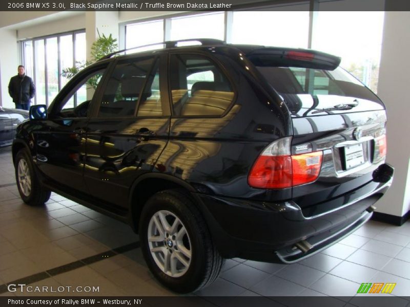 Black Sapphire Metallic / Truffle Brown Dakota Leather 2006 BMW X5 3.0i