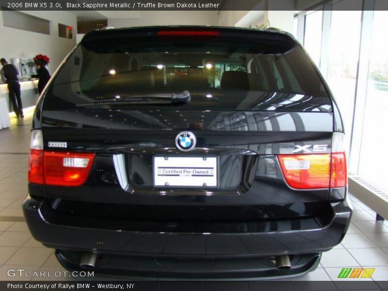 Black Sapphire Metallic / Truffle Brown Dakota Leather 2006 BMW X5 3.0i