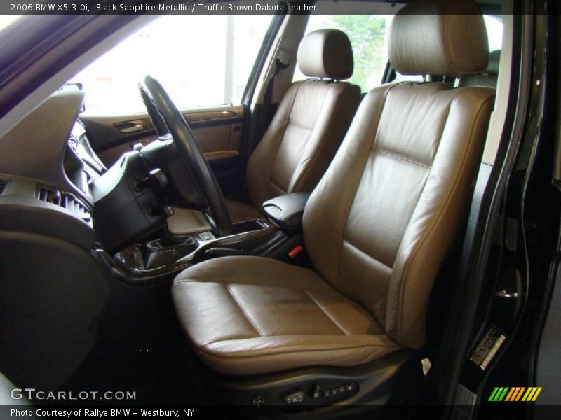 Black Sapphire Metallic / Truffle Brown Dakota Leather 2006 BMW X5 3.0i