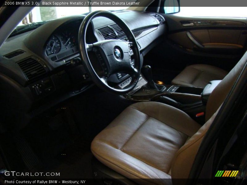 Black Sapphire Metallic / Truffle Brown Dakota Leather 2006 BMW X5 3.0i