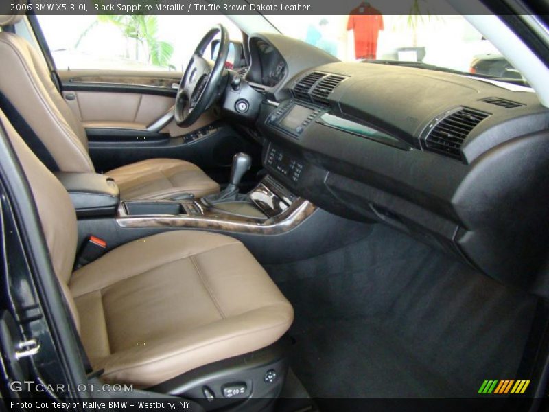 Black Sapphire Metallic / Truffle Brown Dakota Leather 2006 BMW X5 3.0i