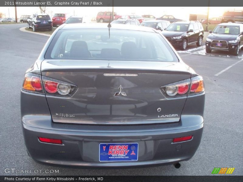 Graphite Gray Pearl / Black 2011 Mitsubishi Lancer ES