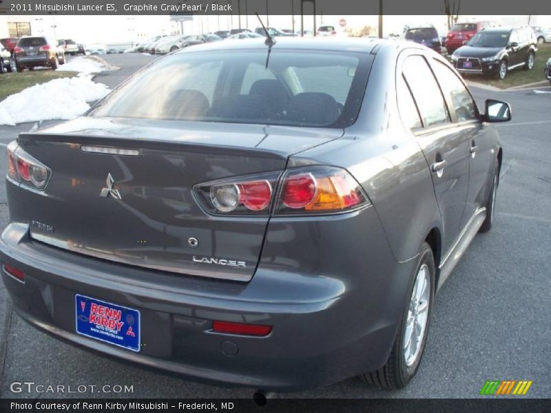 Graphite Gray Pearl / Black 2011 Mitsubishi Lancer ES