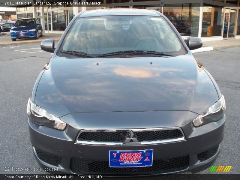Graphite Gray Pearl / Black 2011 Mitsubishi Lancer ES