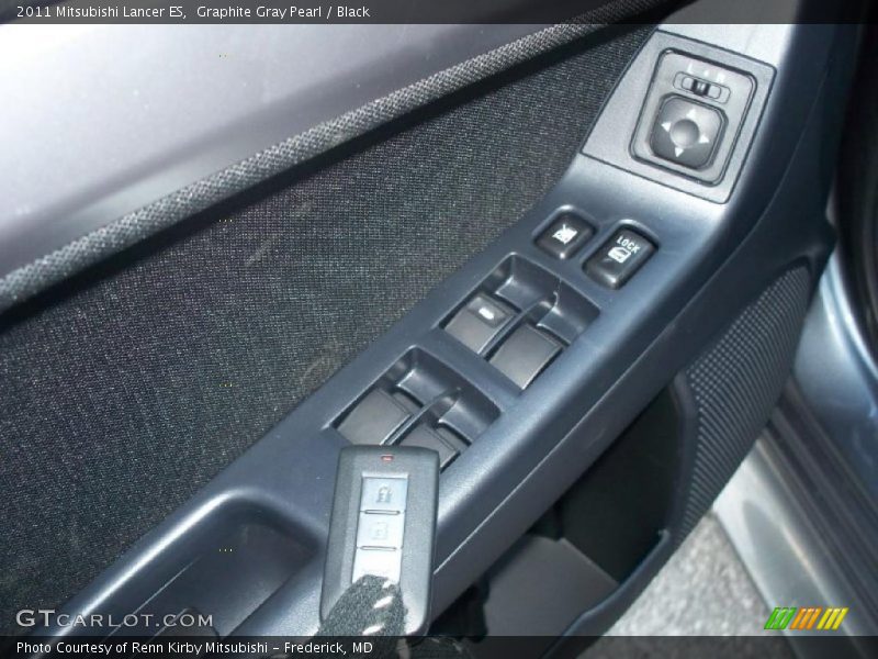 Graphite Gray Pearl / Black 2011 Mitsubishi Lancer ES