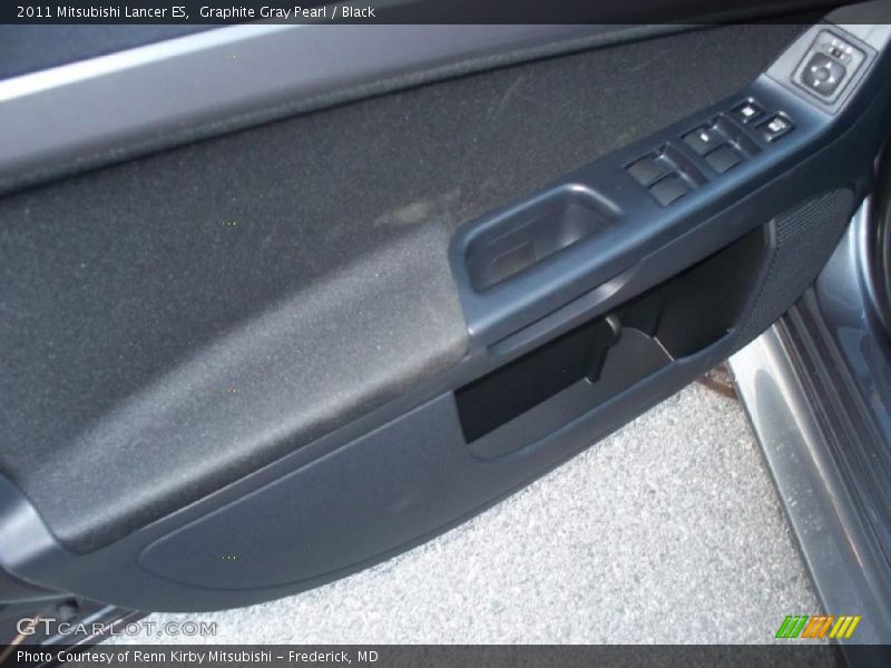 Graphite Gray Pearl / Black 2011 Mitsubishi Lancer ES
