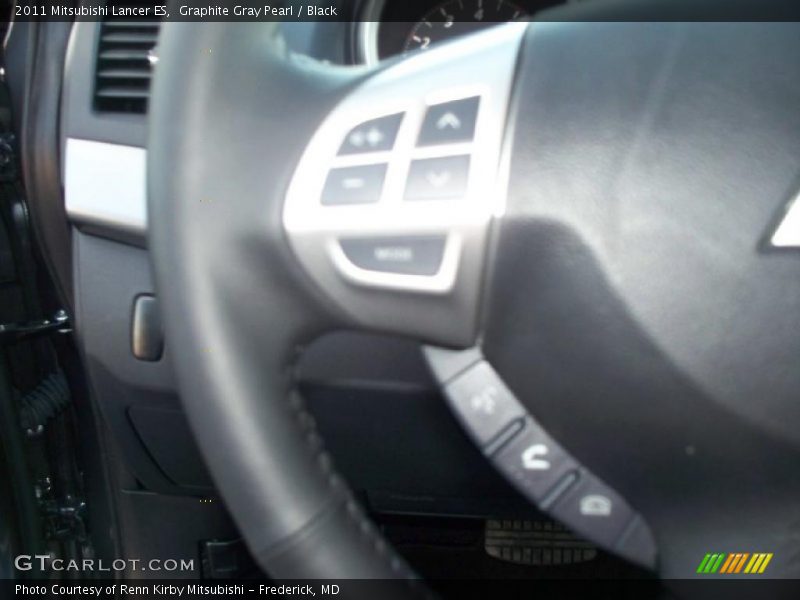 Graphite Gray Pearl / Black 2011 Mitsubishi Lancer ES