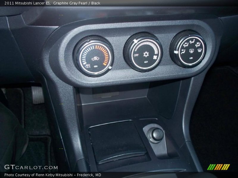 Graphite Gray Pearl / Black 2011 Mitsubishi Lancer ES