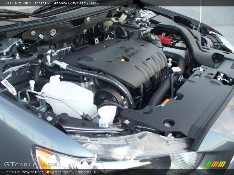 Graphite Gray Pearl / Black 2011 Mitsubishi Lancer ES