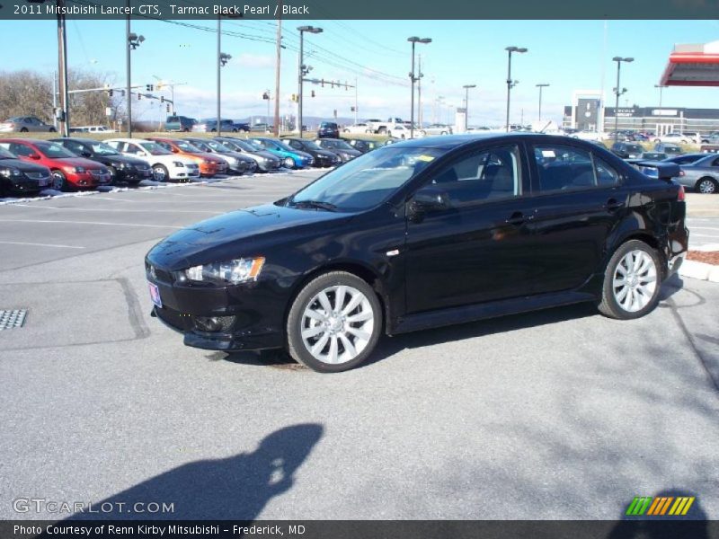 Tarmac Black Pearl / Black 2011 Mitsubishi Lancer GTS