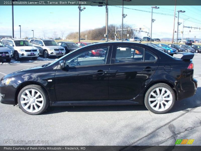 Tarmac Black Pearl / Black 2011 Mitsubishi Lancer GTS