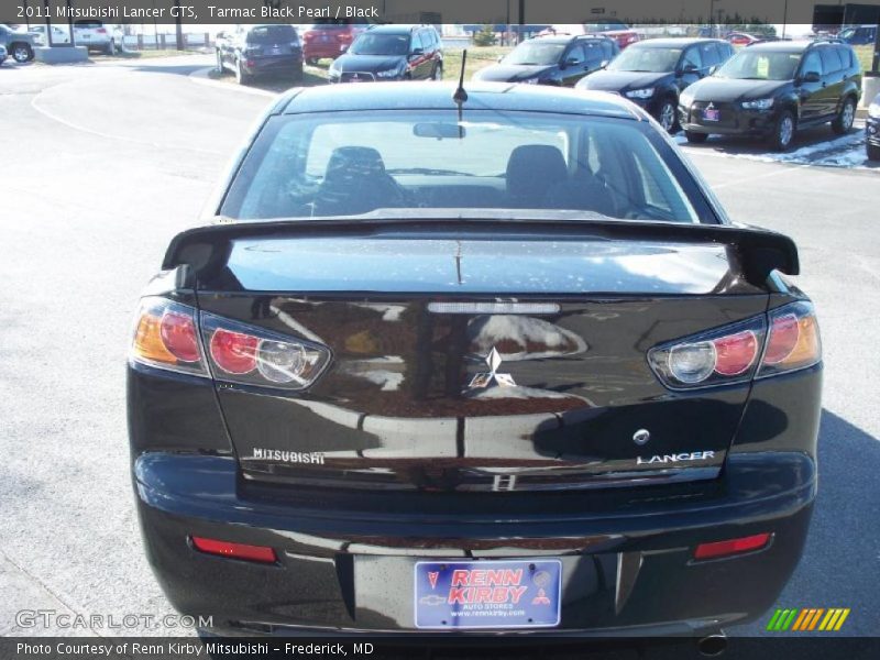 Tarmac Black Pearl / Black 2011 Mitsubishi Lancer GTS