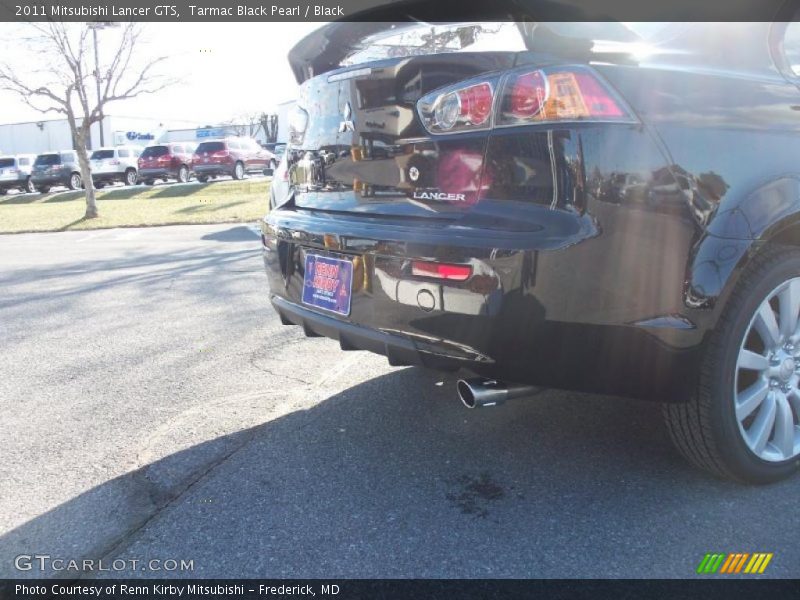 Tarmac Black Pearl / Black 2011 Mitsubishi Lancer GTS