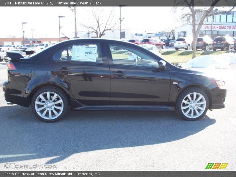 Tarmac Black Pearl / Black 2011 Mitsubishi Lancer GTS