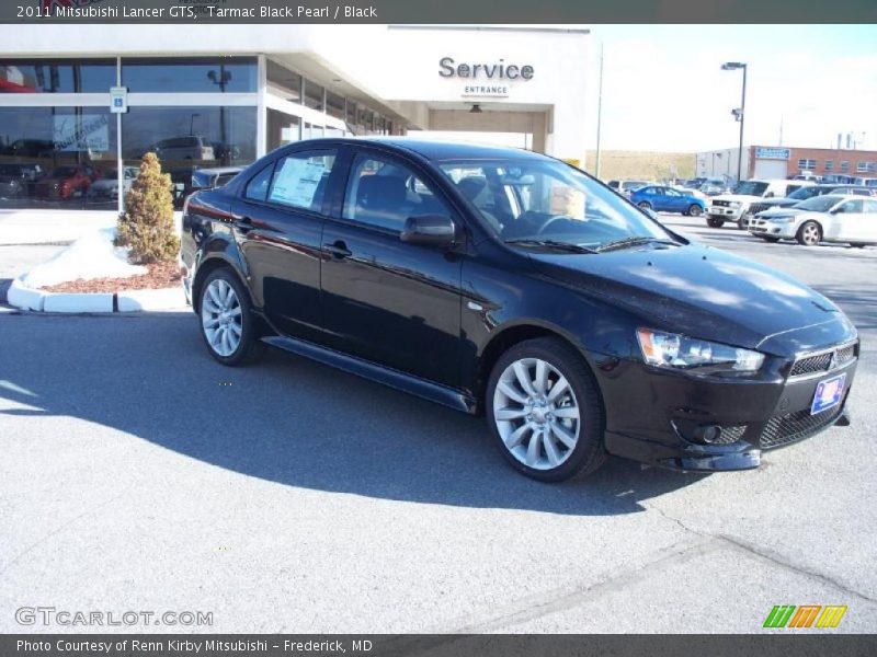 Tarmac Black Pearl / Black 2011 Mitsubishi Lancer GTS