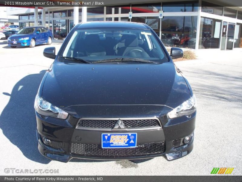 Tarmac Black Pearl / Black 2011 Mitsubishi Lancer GTS