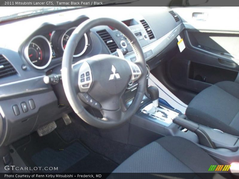 Tarmac Black Pearl / Black 2011 Mitsubishi Lancer GTS