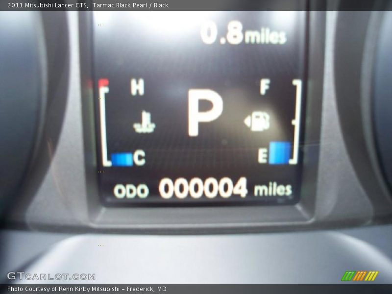 Tarmac Black Pearl / Black 2011 Mitsubishi Lancer GTS