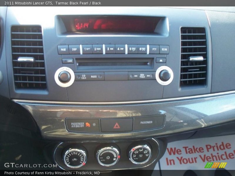 Tarmac Black Pearl / Black 2011 Mitsubishi Lancer GTS