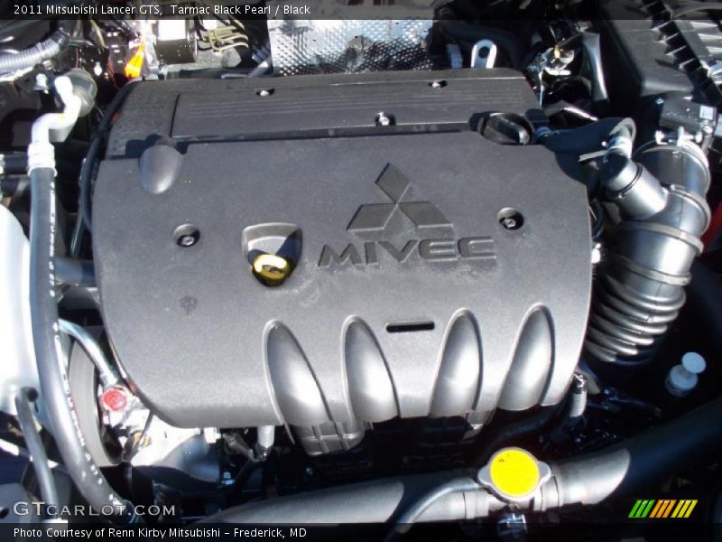 Tarmac Black Pearl / Black 2011 Mitsubishi Lancer GTS