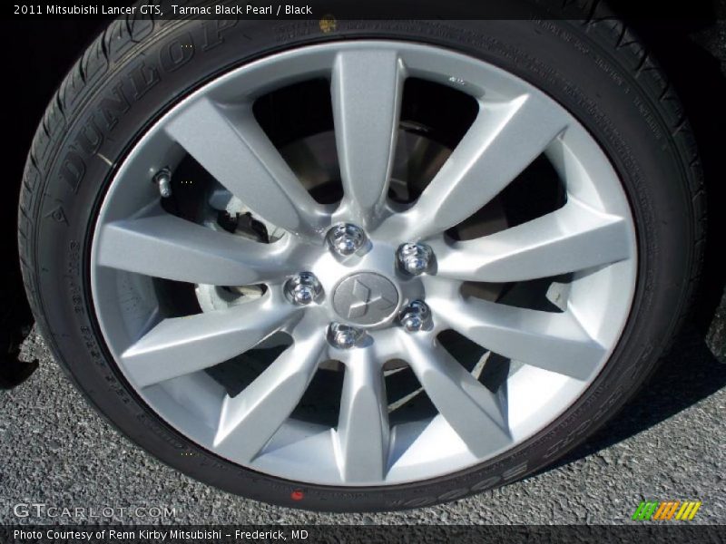 Tarmac Black Pearl / Black 2011 Mitsubishi Lancer GTS