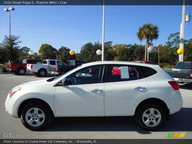 Phantom White / Gray 2010 Nissan Rogue S