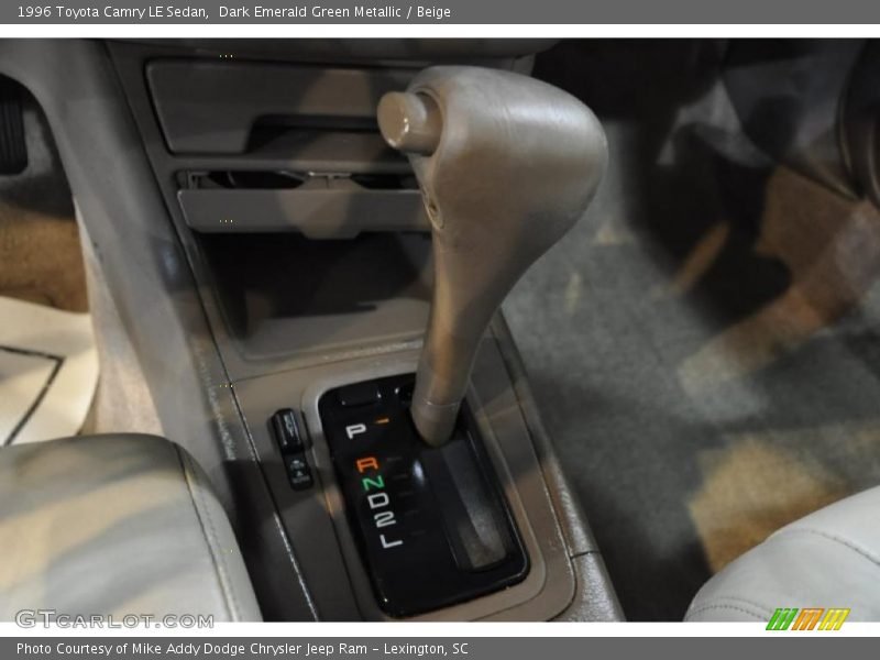 Dark Emerald Green Metallic / Beige 1996 Toyota Camry LE Sedan