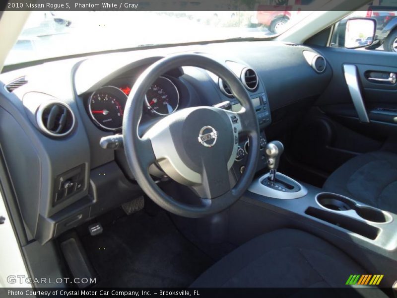 Phantom White / Gray 2010 Nissan Rogue S